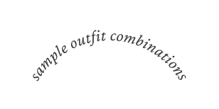 sample outfit combinations